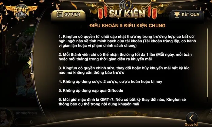 Tuân thủ các điều khoản và điều kiện chung